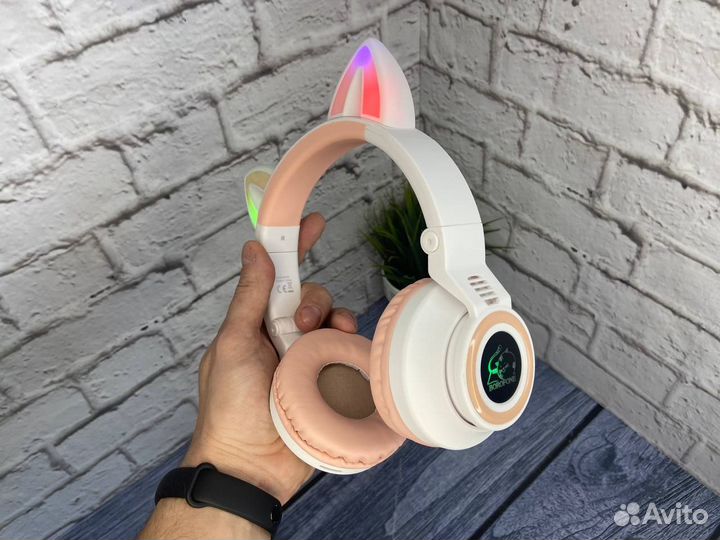 Наушники с ушками Borofone BO18 Белые