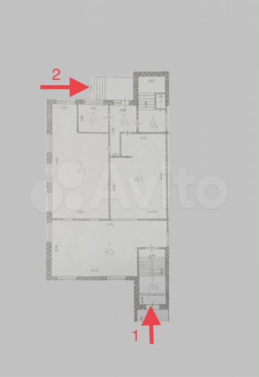 60 м² нежилое здание 1 этаж жилой массив