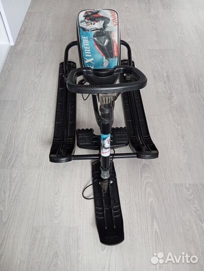 Детский снегокат высокий 