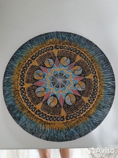 Картина-мандала на холсте