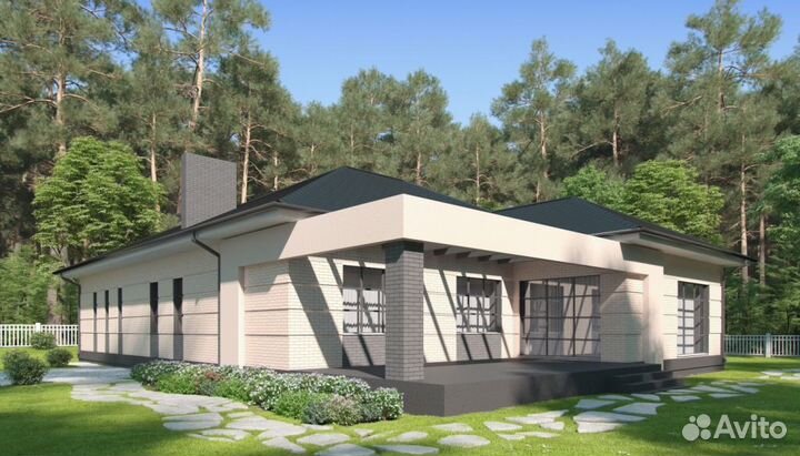 Альбом проект одноэтажного дома - 279,9 м2