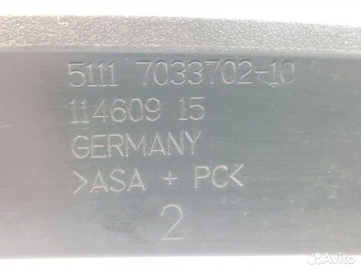 Решетка в бампер Bmw 5-Series E60 3.0 N52B30A 2006