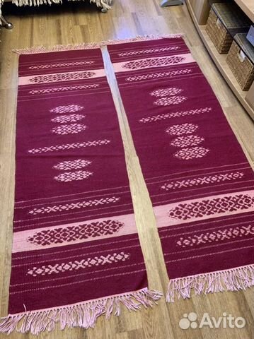 Коврик шерстяной 2 штуки