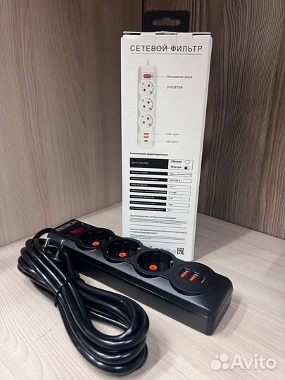 Сетевой фильтр с usb Опт