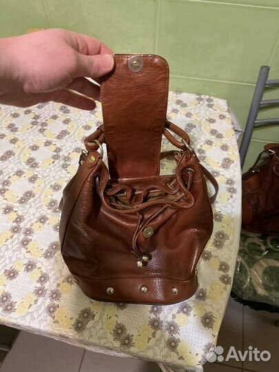 Кожаная женская сумка