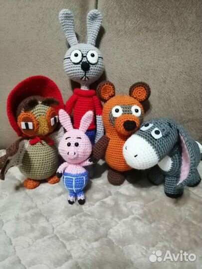 Игрушки вязаные Винни пух, подарок, праздник