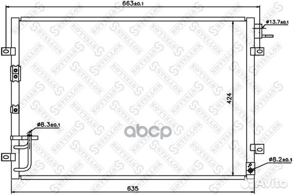 1045365SX радиатор кондиционера Kia Sorento 2