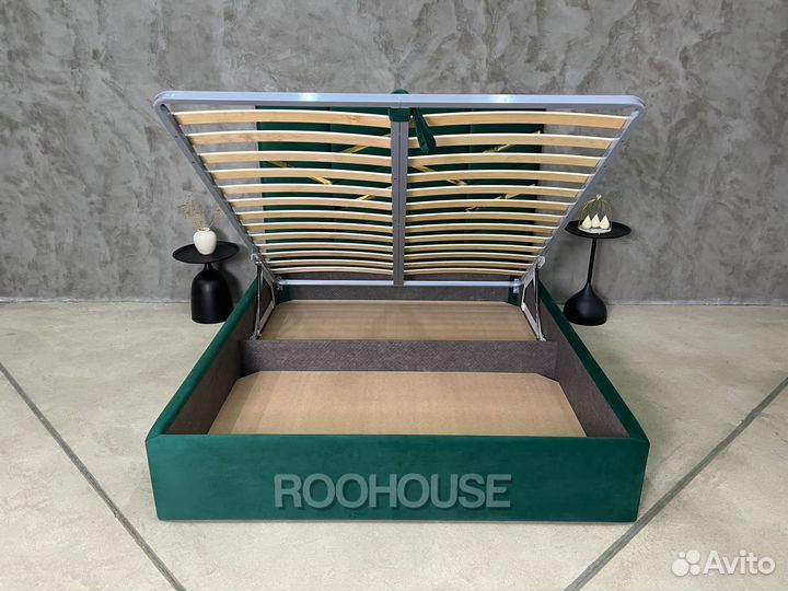 Кровать двухспальная 160х200 с ПМ и коробом