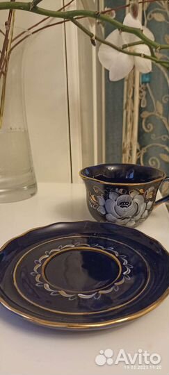 Фарфоровая чайная пара