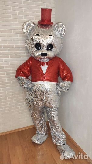 Ростовая кукла диско Мишка пайетки продам + одежда