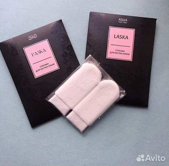 Спонжи для чистки зубов 2 шт