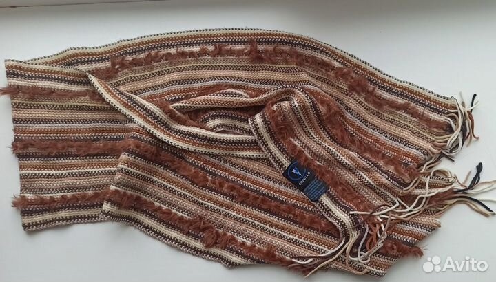 Codello шарф с натуральным мехом Германия полоска