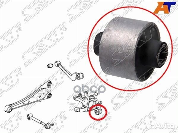 Сайлентблок задней цапфы toyota RAV4 ACA3#/GSA3#