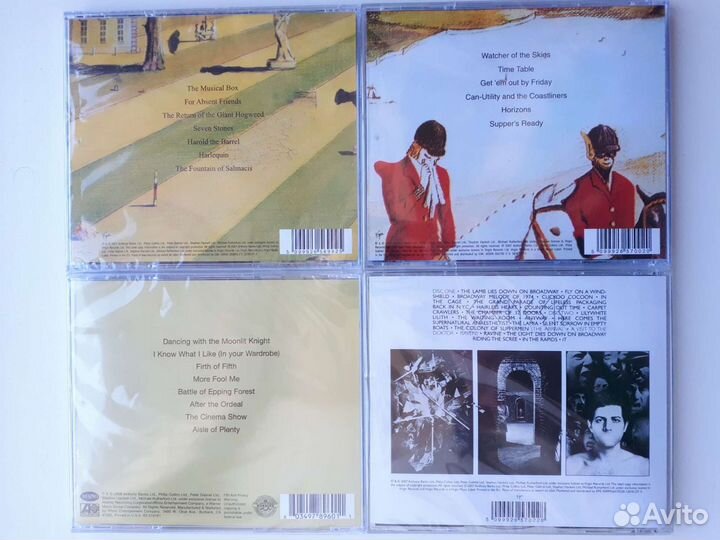 CD диски Genesis, Mike & The Mechanics, Brand X