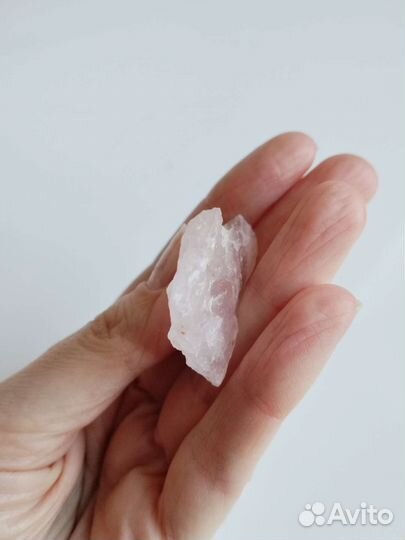 Сердечко из розового кварца