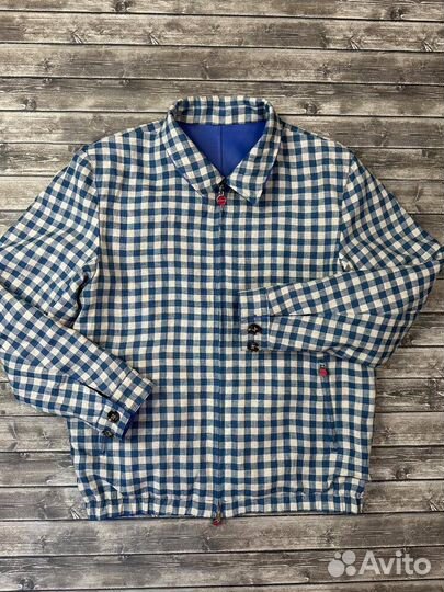 Кожаная двусторонняя куртка Kiton