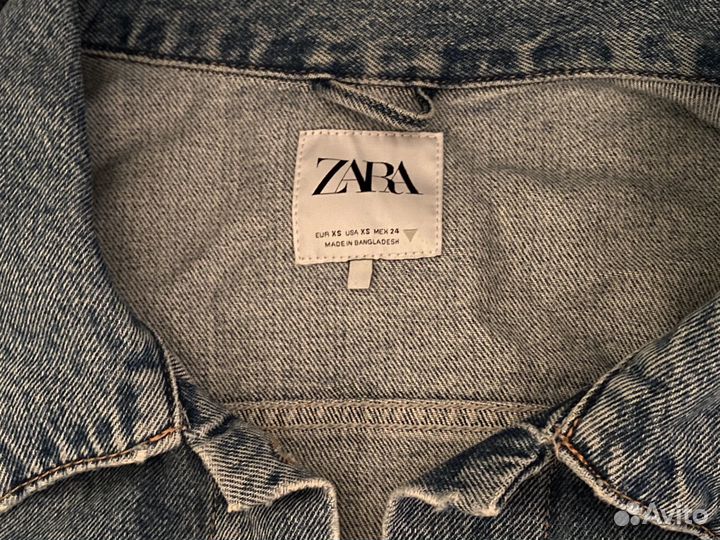 Джинсовка zara oversize