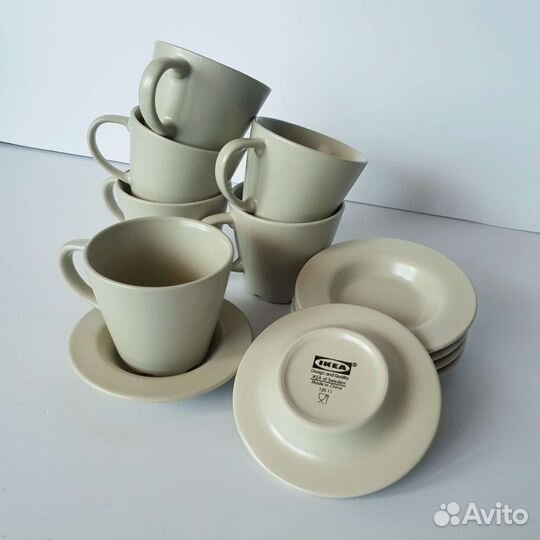 Набор кофейных кружек IKEA dinera