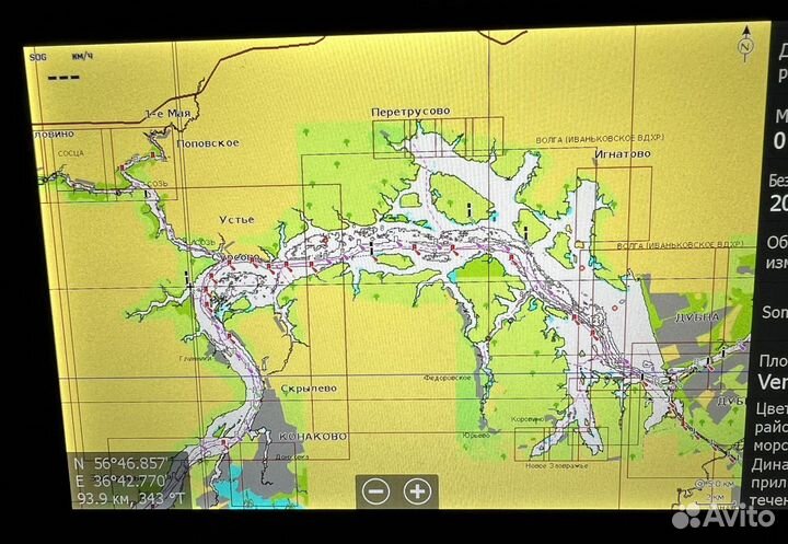 Карта глубин Navionics eu652l