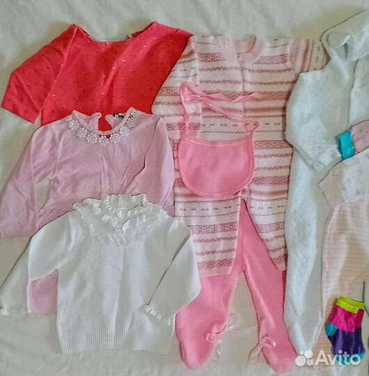 Вещи пакетом на девочку от 0 до 1,5 лет