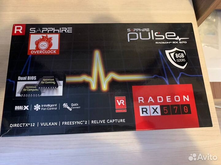 Видеокарта Sapphire Radeon RX 570 8 гб