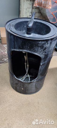Раковина в бочке