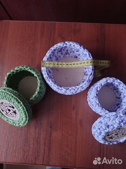 Корзина вязаная