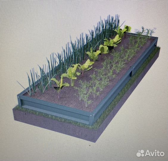 «Усиленная грядка» с полимерным покрытием