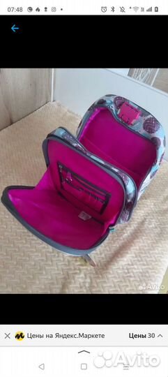 Школьный рюкзак для девочки с котиком