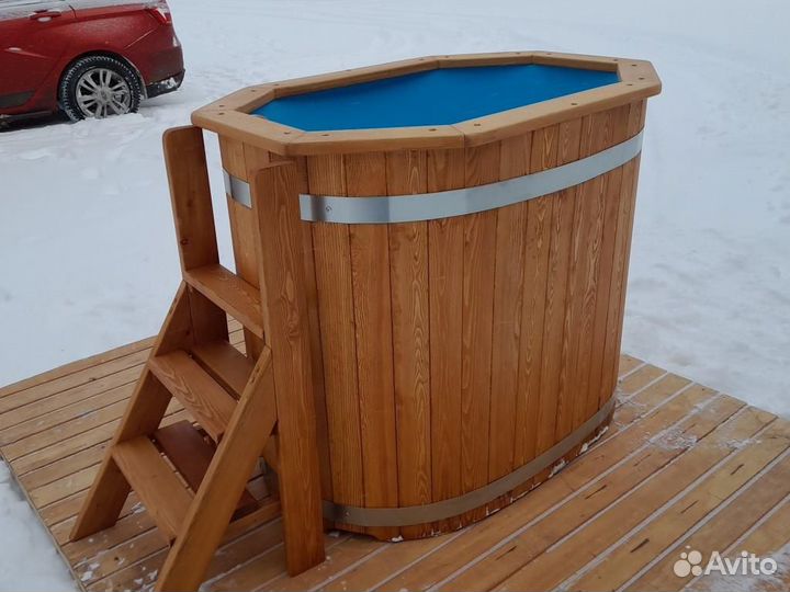 Купель овальная с композитной вставкой