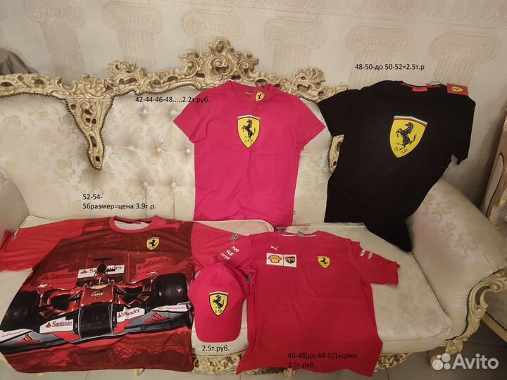 Ferrari Official настоящая футболка,вещи бейсболка