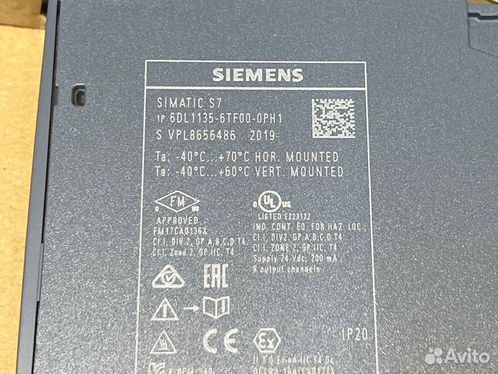 Siemens 6DL1135-6TF00-0PH1 новый, 2019 г.в. 1 шт