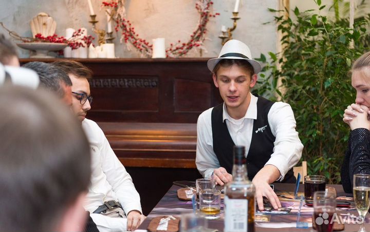 Ведущий мафии, квиза, бункера, покера