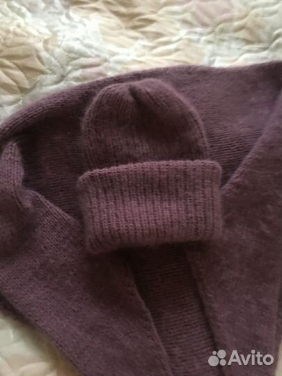 Комплект из шапки и косынки