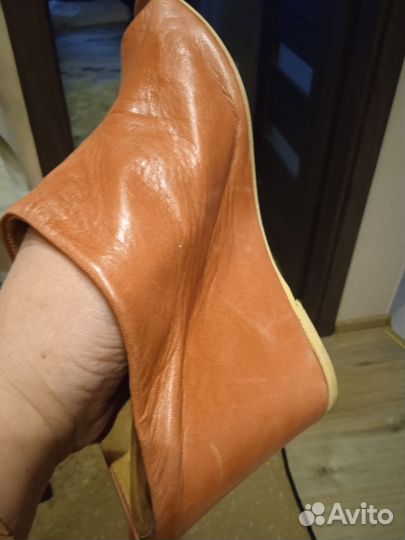 Женские летние кожанные босоножки