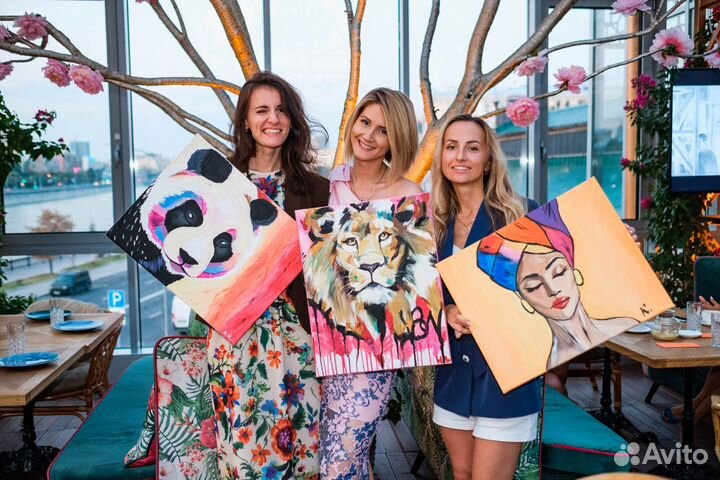 Мастер класс по рисованию с вином на день рождения