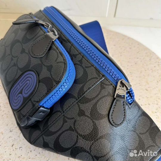 Поясная сумка coach унисекс натуральная кожа