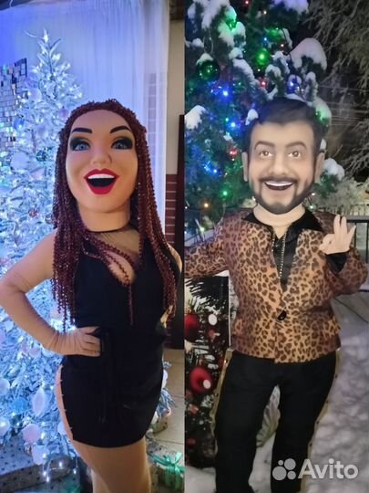 Ростовые куклы,белый мишка,чебурашка,зайка