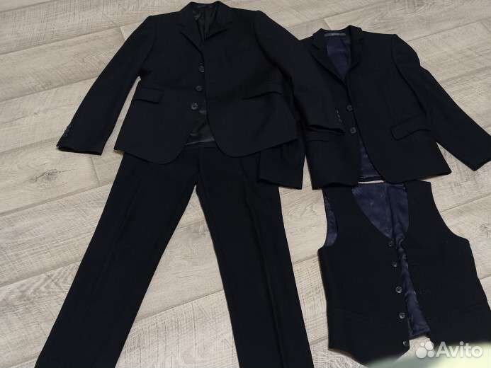 Школьный костюм пиджак брюки жилет