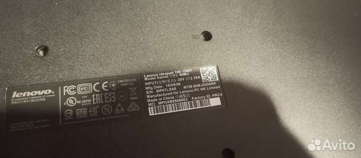 Lenovo 100-15iby 80mj не работает