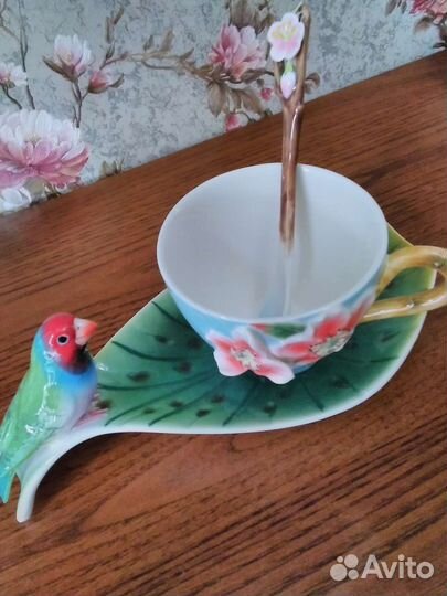 Коллекционная чайная пара Pavone,старая коллекция