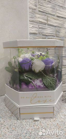 Букеты композиции из мыльных роз