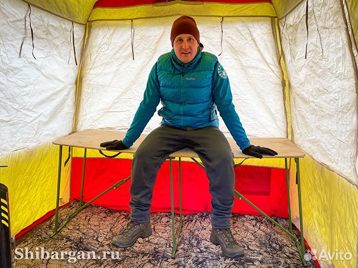 Полок - лавка в баню палатку Мобиба складной