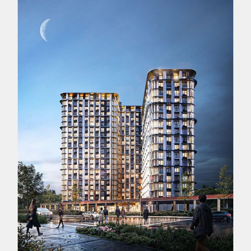 3-к. квартира, 76,6 м², 2/21 эт.