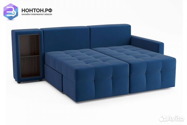 Диван угловой трансформер Самми синий