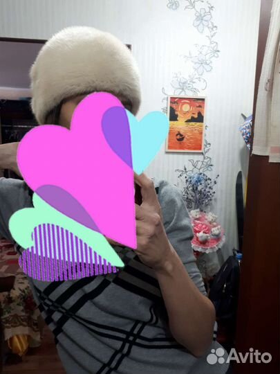 Шапка норковая женская