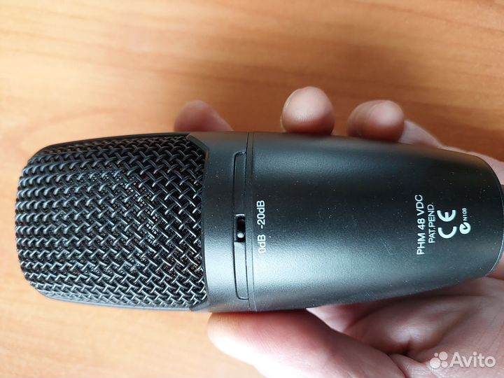 Студийный конденсаторный микрофон shure PG27