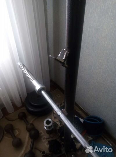 Штанга гриф блины скамья