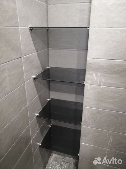 Стеклянные полки - закаленное стекло