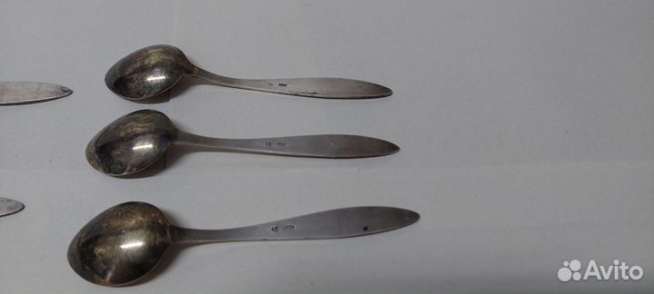 Кофейные серебряные Ложки. 916 проба